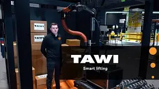 Container Unloading Lift Assist at Promat 2023 in Chicago - TAWI MHL Vacuum Lifter