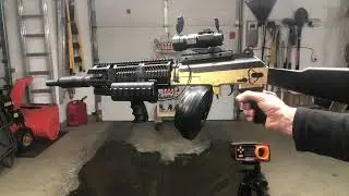 Custom ANSTOY AK47 - Extra Long - 3D Printed Foregrips, Barrel, Battery Relo, Folding Stock, Paint