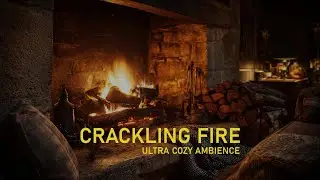 CLOSE UP Fireplace 4K 🔥 (Heavy Flying Sparks)