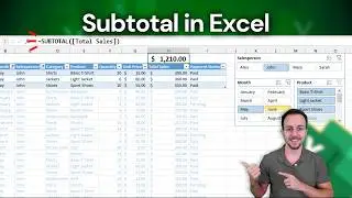Excel SUBTOTAL, Sum Only Visible Rows | The Trick Every User Should Know