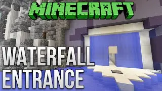 Minecraft: Wide Waterfall Door Tutorial