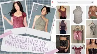 Recreate My Pinterest Board w/ Me! 🪡 Upcycling Old Button Ups