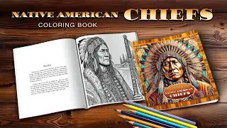 Native American Chiefs. Coloring Book