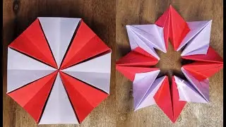 Cara Membuat Origami Lingkaran Kembang Api  | How to Make Origami Fireworks Circles - Magic Origami