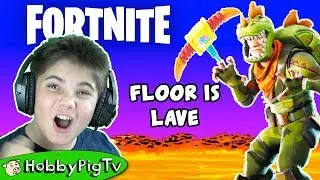Fortnite Floor is Lava Part 1 HobbyPigTV