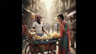 Gaande gol gaapee | Pani Puri | pani poori #monkies #cartoon #police #bandar 
