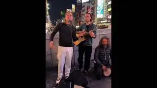 Jourdan Blue in Japan busking  Take Me to Church by Hozier 12/7/25 Follow @jourblue  YouTube&TikTok 