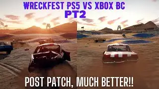 Wreckfest PS5 vs Wreckfest Xbox BC | POST PATCH comparison | Massive Improvement for PS5