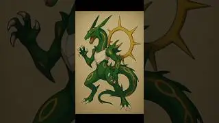 Pokemon arceus mix rayquaza drawing😈🔥|| #drawing shorts#pokemon#short feed