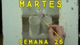 Martes de Español, Semana 26: Dentífrico - Un Cuarto, Óleo sobre Papel (14/07/2020)