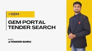 GEM PORTAL TENDER SEARCH | WWW.GEM.GOV.IN  | @eTENDERGURU