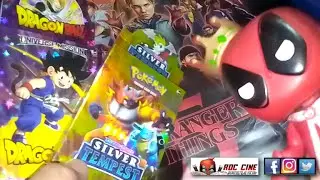 Unboxing Cartas Pokemon Silver Tempest y Dragonball Universe Mission | Stranger Cajas | RDC Cine