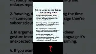 Subtle Manipulation Tricks That Actually Work | Psychology Secrets for Influence