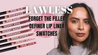 Swatching The LAWLESS Forget The Filler Lipsticks | Nadia Vega