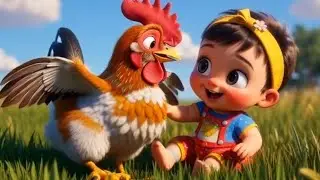 Cute Baby and Big Hen Friendship | Heart Touching Farm Story | 3D Cartoon Video