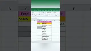 Excel Number Series Trick!  #excelformula