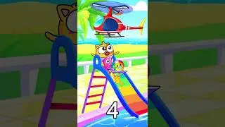 Numbers Toys In Swimming Pool for Kids | Funny Song For Baby & Nursery Rhymes #kidssongs #toddlers