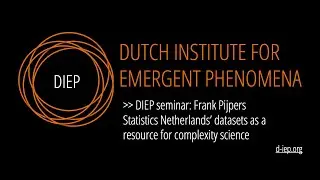 Statistics Netherlands' datasets as a resource for complexity science by Frank Pijpers