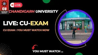 LIVE🔴 CU EXAM : don't miss check out now😥  #chandigarhuniversity #cuidol