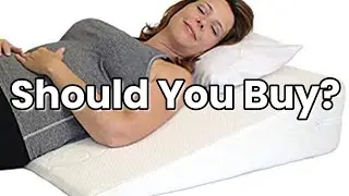 Acid Reflux Wedge Pillow. USA Made with Memory Foam Overlay and Removable Microfiber