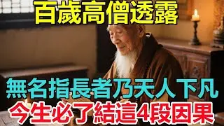 百歲高僧透露：無名指長者乃天人下凡，今生必了結這4段因果！