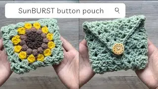SunBurst Crochet Button bag | Hookinyouup