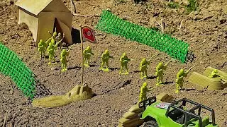 stopmotion | The barracks are on fire (army men ) 😶&zwj;🌫️😱