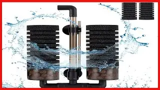 Quality product -  hygger Sponge Filter, Aquarium Filter Double Sponge Replaceable Media with 4 Bioc