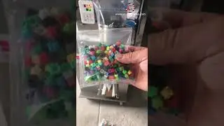 Lego part plastic part racking weighing vertical filling bag sealing packaging machine