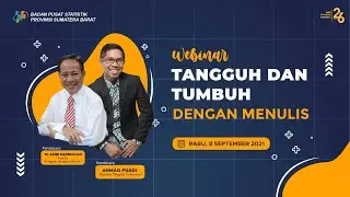 Webinar Tangguh dan Tumbuh dengan Menulis - BPS Provinsi Sumatera Barat