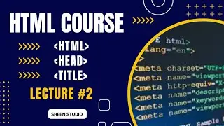 HTML Practical Coding in Urdu | HTML, Head & Title Tag | HTML in Notepad