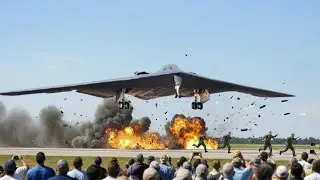 Venezuela Shocked! Female US Air Force B-2 Spirit Pilot Makes Emergency Takeoff at Full Speed