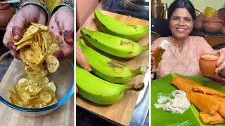 Kerala Banana Chips And Bajji Recipe | Crispy Homemade Raw Banana Fry Recipe