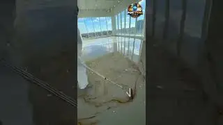 Rose Gold Marble Epoxy Floor Transformation