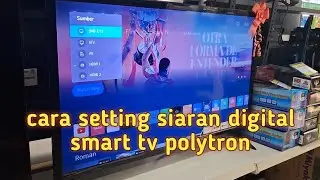 Cara setting siaran digital smart tv polytron