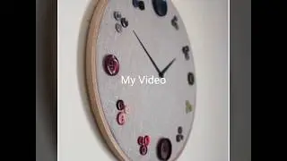 Clock Designs ideas / Button Design clock / Home Material clock Designs Ideas