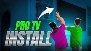 TV Installation with Flush Wall Mount | Clean Modern Living Room Upgrade