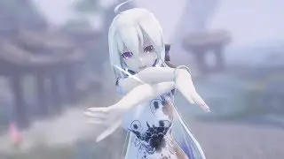 【TDA MMD】『ヒバナ』【1440p-60fps or WQHD】china dress Haku Odd-Eyes