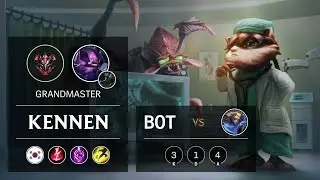 Kennen Bot vs Ezreal - KR Grandmaster Patch 9.22
