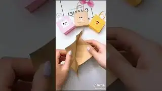 сумка оригами из бумаги #сумка #оригами #бумага #поделкисвоимируками  #эстетика #медведьсумка