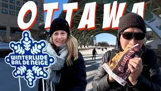 Катание на самом большом в мире катке во время фестиваля Winterlude 2026 | Наш видеоблог из Оттав...