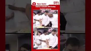 Rahul Gandhi's birthday celebrations at Congress headquarters in Delhi