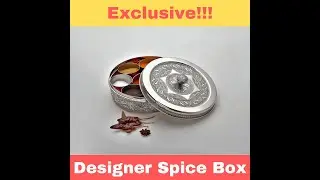 Exclusive Designer Spice Container Set Indian Masala Dabba Gift Box 7 Inner Containers & One Spoon