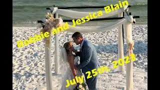 Santa Clara Beach Wedding. Robbie and Jessica Blain. Beach weddings in Paradise of the Panhandle