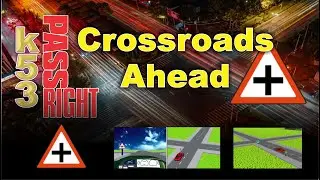Crossroads Ahead Sign K53 Learners Licence Tuition | K53 Questions and Answers |Road Rules and Signs