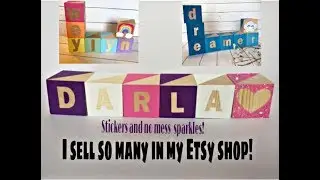 DIY Personalized Baby Blocks!