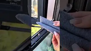 the process of cleaning the gaps between stainless steel frames with a super cool tool #shorts