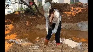 163期 红色雨靴踩泥（在进水极限深度徘徊）