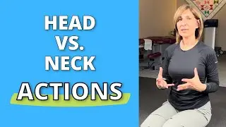 The DIFFERENCE  Between Head & Neck ACTIONS #neckpain #headache #posture