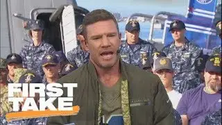 Nate Boyer on suggesting Colin Kaepernick kneel instead of sit during anthem | First Take | ESPN